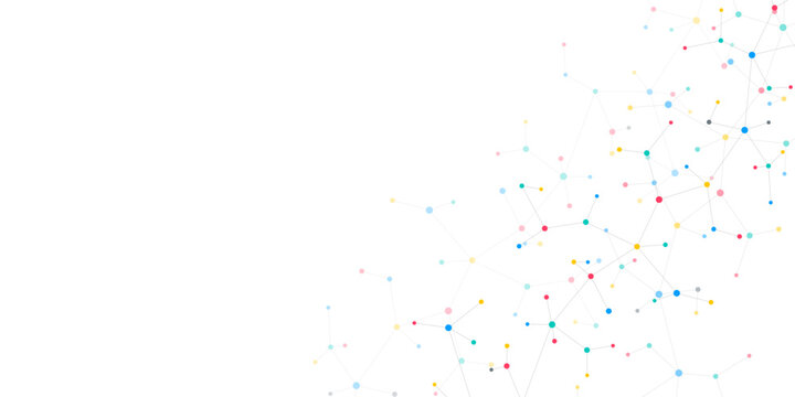 Molecular structure and genetic engineering, molecules DNA, neural network, scientific research. Abstract background for innovation technology, science, healthcare, and medicine
