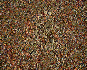 Ground surface with construction rubble. - 744525506