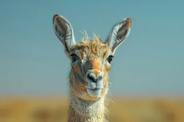 Foto auf Glas portrait of a llama © paul