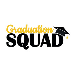 Vector Graduation squad. Student, graduation cap