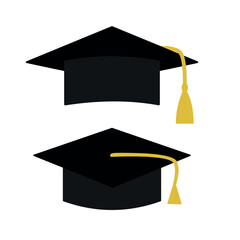 set graduation cap.Student