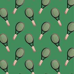vector tennis racket pattern illustration