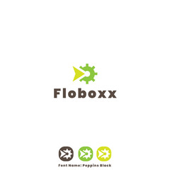 Flobxx, Setting icon, Arrow, Business , green eco logo