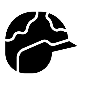 military helmet glyph 