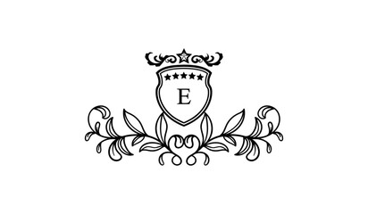 Luxury Alphabetical Crown of Thorns Logo