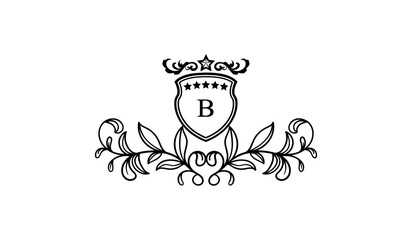 Luxury Alphabetical Crown of Thorns Logo