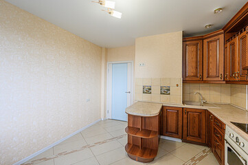 interior kitchen and dining room, refectory area, cooking equipment, table furniture, stove