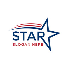 star logo design vector illustration