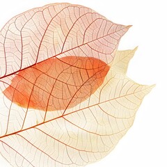 Obraz premium Isolated green leaves surrounded by white background with a touch of freshness, representing nature's vibrant foliage in spring
