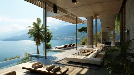 Villa Terrace: Luxury Living with Breathtaking Sea Lagoon View