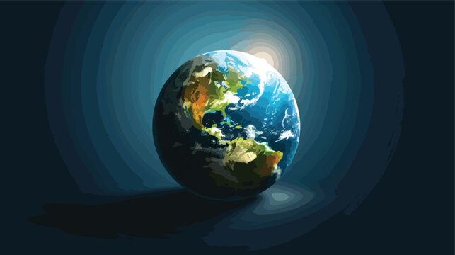 Globe planet earth icon symbol vector image. 