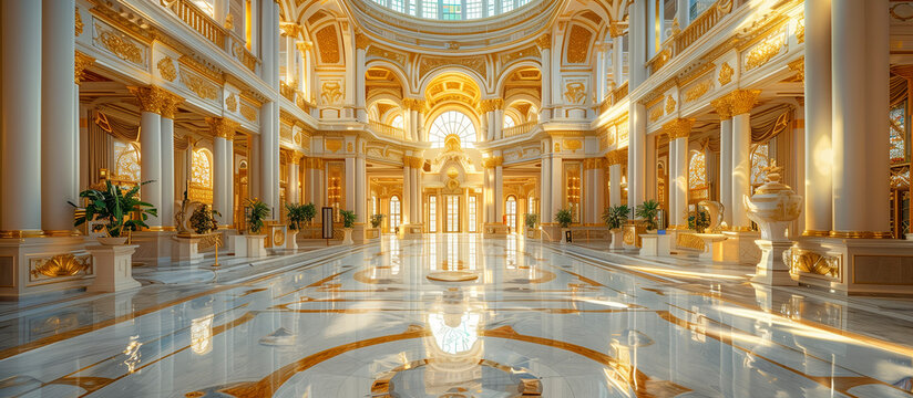 interior of a very luxurious palace