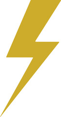 Yellow Thunderbolt flash. lightning bolt flat icon. Electric power symbol. Energy sign, vector illustration. charge sign. Thunder strike electricity linear symbol. Powerful electrical discharge