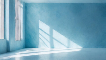 empty room with window shadow for product presention 