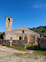 Fototapeta na wymiar Church of San Juan Bautista. El Arenal, Revilla de Orejana, province of Segovia, Castilla y León, Spain, Europe