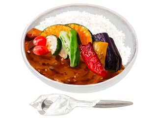 夏野菜カレー（スプーン付き）