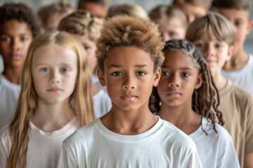 Obraz premium Group of Young Children Standing Together