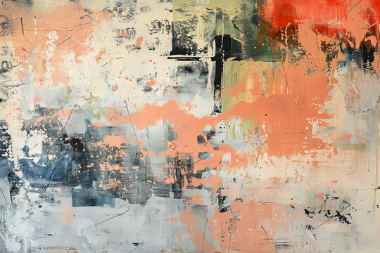 Abstract background of colorful paint painted with a broad brush