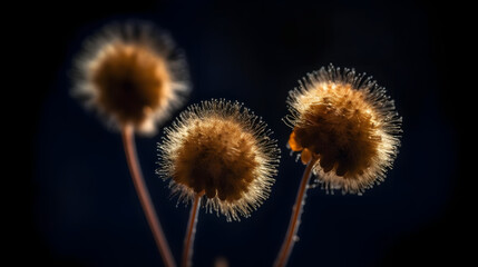   macro photography of a hairy plant