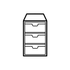 Cabinet icon design illustration 