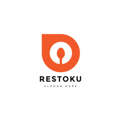resto business food menu logo design graphic vector