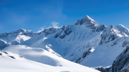Fototapeta na wymiar Photo of snowy mountains.