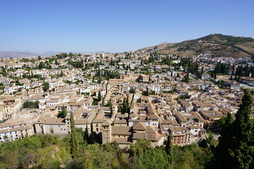 Obraz premium fine panorama of Granada city