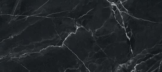 Foto op Canvas black marble background. black Portoro marbl wallpaper and counter tops. black marble floor and wall tile. black travertine marble texture. natural granite stone. © STONE TEXTURES
