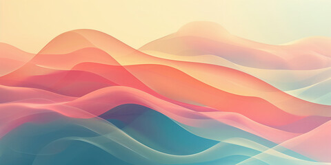 soft gradients, soft shapes modern abstract background in peach pink pastel colours (13)
