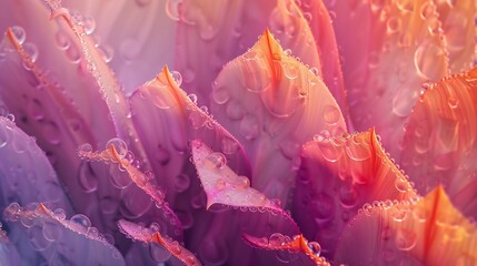 Petal Perfection: Close-up reveals the intricate details of a cactus flower's delicate petals.