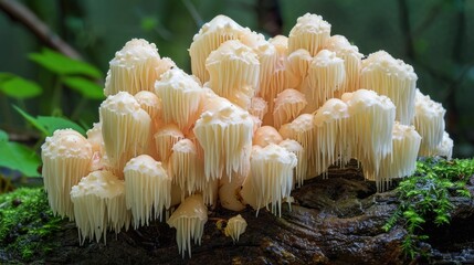 bearded tooth, hericium erinaceus mushroom