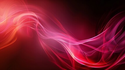 Vibrant red swirls of smoke create mesmerizing abstract lines against a dark background, perfect for wallpaper or artistic designs