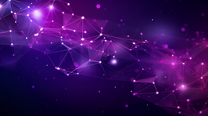 Gradient Purple Technology Lines Background,Abstract light purple background with connecting dots and lines. Structure and communication. Plexus effect. Abstract science geometrical network, abstract
