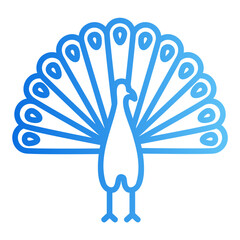 peacock gradient icon