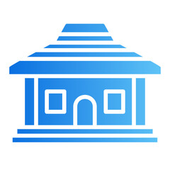 joglo house gradient icon