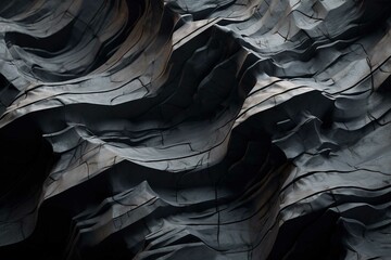 Jagged shale pieces loosely stacked - obrazy, fototapety, plakaty