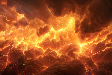 the fire of a firestorm in the style of fractalpunk d