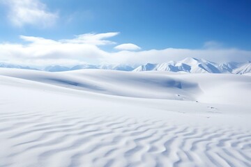 Surface hoar sparkling on untouched snowfield