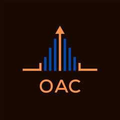 OAC Letter logo design template vector. OAC Business abstract connection vector logo. OAC icon circle logotype.
