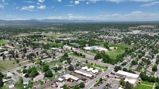 Sheridan, Colorado aerial drone video 