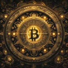 Fototapeta na wymiar Crytocurrency bitcoin