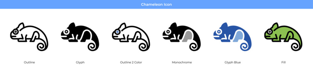 Chameleon Icon Set © Fourupstudio