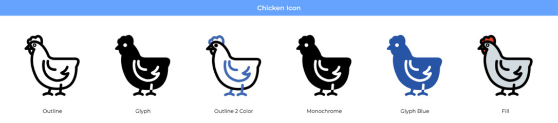 Chicken Icon Set
