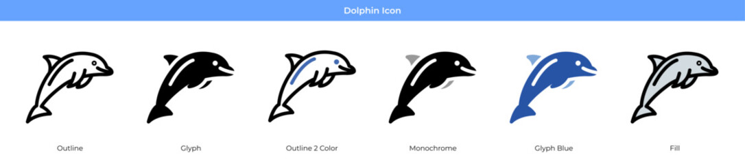 Dolphin Icon Set