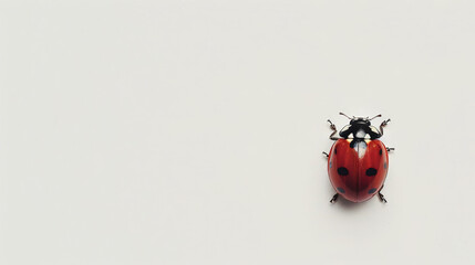 Macro Marvel: Ladybug Close-Up. Generative AI
