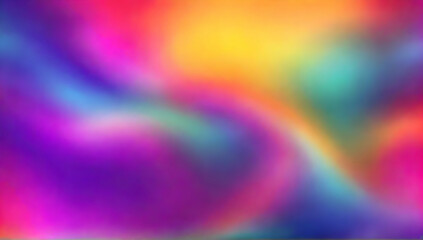 Blurred colored abstract background. Smooth transitions of iridescent colors. Colorful gradients. Rainbow backdrop. Background illustration.
