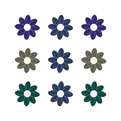 Obraz premium flower pattern illustration background