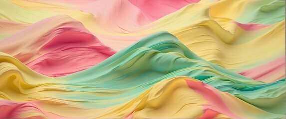 Abstract Art Evoking the Essence of Spring