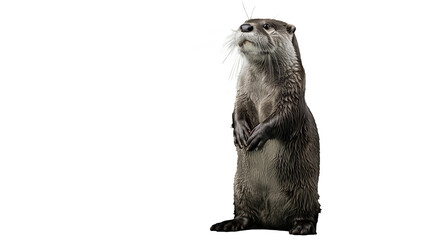 Transparent background North American River Otter image, PNG