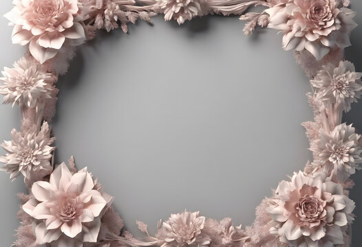 Flowered frame.